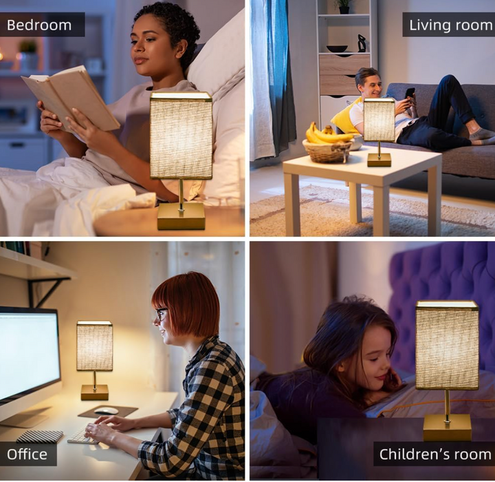LED stolní lampa od Bedside Lamps - dotyková stmívatelná stolní lampa s USB a portem Type C, rychlé nabíjení, ochrana očí - ideální čtecí světlo pro studenty a dlouhodobé čtenáře