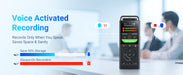 144GB Digital Voice Recorder — Voice-Activated for Lectures, Meetings & Interviews
