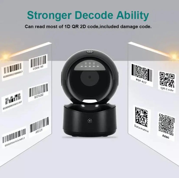 NETUM NT-A5 Desktop 2D QR Barcode Scanner — Hands‑Free USB Omnidirectional Reader