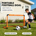 Portable Foldable Football Goal Set with Ball and Pump for Kids' Garden Play