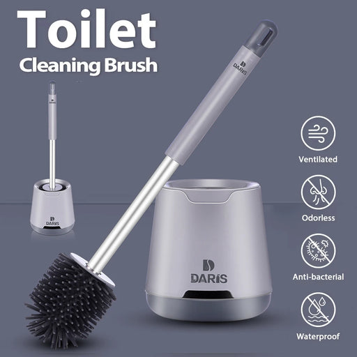 SDARISB Long-Handle Silicone Toilet Brush with Bendable Head (DR-FE94)