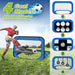 4‑Mode Pop‑Up Football Goal — Foldable Indoor/Outdoor Practice Net (Blue)