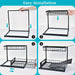 Double-Layer Pull-Out Under-Sink Shelf — Sliding Cabinet Storage for Kitchen & Bathroom