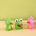 Kids' Pinch Fidget Toy – Frog or Dinosaur with Sticking Tongue, Stress Relief, 1pc (Random Colour)