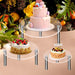 Transparent Acrylic Cake Stand — Round Cupcake & Dessert Display, Party Holder