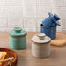 Kiln-turned Ceramic Butter Dish with Lid — Round Countertop Storage