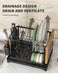 Stainless Steel 2-Tier Dish Rack — Hygienic Residue-Free Drying, Compact Kitchen Organiser