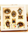 DIY Mini Museum Silhouette Box – Creative Memory Display Kit with Miniature Statues & Gold Frames