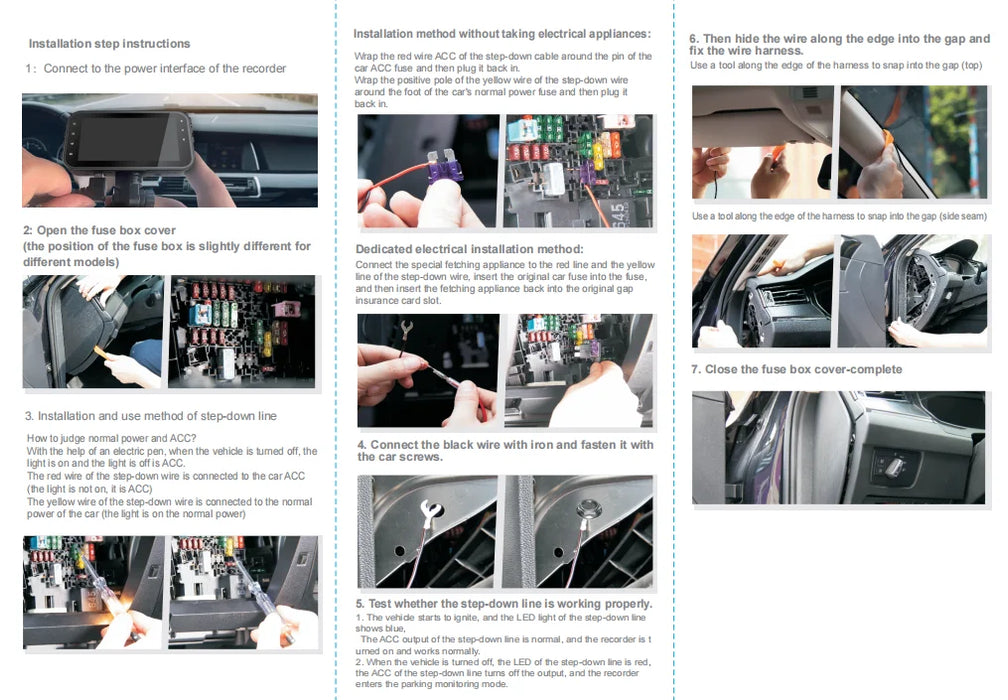 4‑Channel Dash Cam with 170° Front Lens, Night Vision & 24/7 Parking Monitor