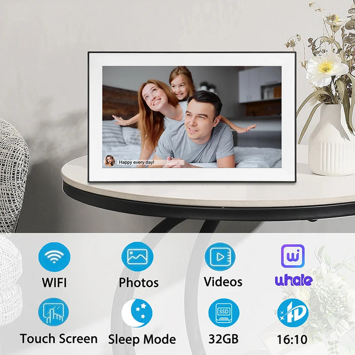 15.6-inch Digital Photo Frame 32GB IPS Touchscreen 1920x1080 Wi‑Fi Video Playback