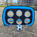 4‑Mode Pop‑Up Football Goal — Foldable Indoor/Outdoor Practice Net (Blue)