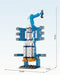 107-Piece DIY Space Rocket & Spaceship Building Set — Launch Centre Model (Plastic Bricks)
