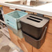 Countertop Compost Bin with Lid – Hanging or Freestanding Kitchen & Bathroom Bin (3L/5L)