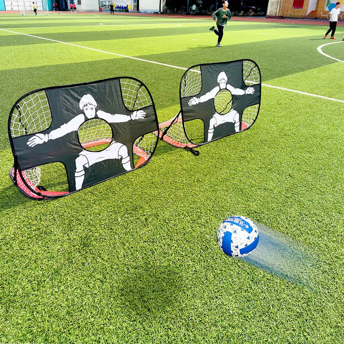 Foldable Pop-up Football Goal, 110×80×80cm – Portable Training Net for Kids & Adults