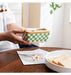 Country-style ceramic butter dish with built-in refrigeration – retro kitchen butter box