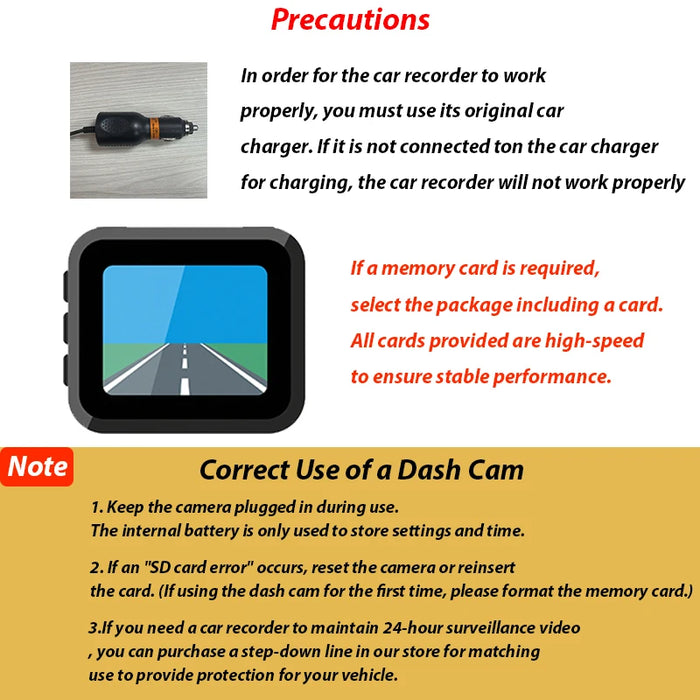 1080P Dual Dash Cam — Front and Interior with IR Night Vision