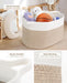Large Cotton Rope Storage Basket – Foldable Laundry & Blanket Bin (55×38×30cm)