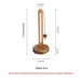 Solid Wood Paper Towel & Wrap Holder — Cat Paw / Four‑Leaf Clover / Cat
