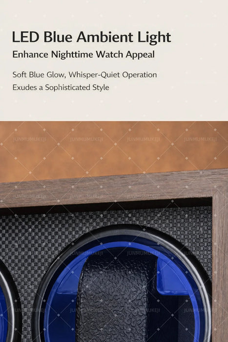 Single Automatic Watch Winder — Compact Rotating Desktop Winder