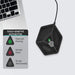 USB Conference Speakerphone — 360° Omnidirectional Condenser Mic with Mute & Volume