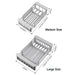 Adjustable Stainless Steel Extension Sink Rack — Foldable Dish & Fruit Drainer