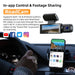 1080P Wi‑Fi Dual Dash Cam — Front & Interior, Night Vision, Loop Recording