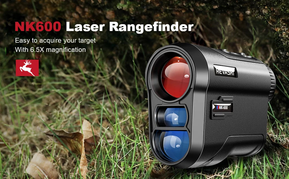 Rechargeable Golf Laser Rangefinder — 6x/6.5x Magnification, 5–600/1000 m, Type‑C