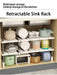 Retractable Under-Sink 2-Layer Cabinet Shelf — Multipurpose Kitchen & Bathroom Organiser