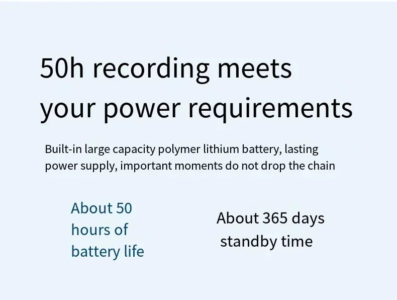 Pen Voice Recorder — 1.44in Colour Screen, Dual Mic, 500mAh, Up to 128GB