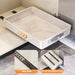 Pull-Out Cabinet Organiser Tray with Handle — Plastic, Reusable (White, M/L)