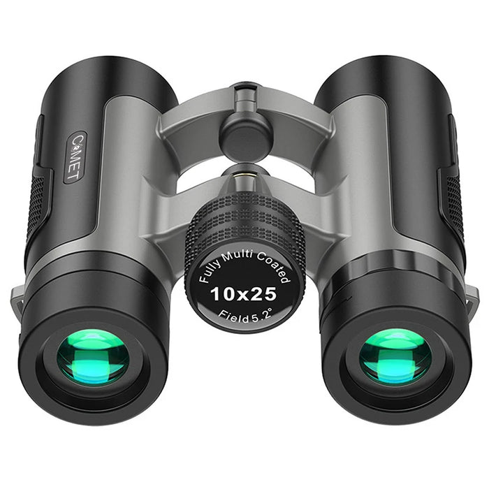 10x25 Compact Binoculars – Pocket Waterproof BAK4 Prism for Adults & Kids