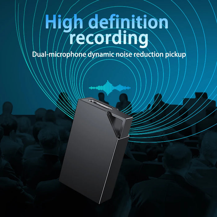 1.18-inch Ultra Mini Voice Recorder — One‑Touch WAV/MP3, Noise Cancellation