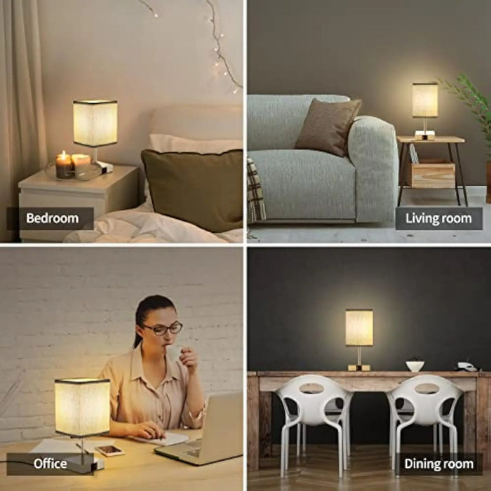 LED stolní lampa od Bedside Lamps - dotyková stmívatelná stolní lampa s USB a portem Type C, rychlé nabíjení, ochrana očí - ideální čtecí světlo pro studenty a dlouhodobé čtenáře