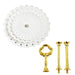3-Tier ABS Cake Stand — Fruit & Dessert Display (Black or White)