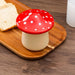Single Speckled White Butter Crock with Lid — Ceramic French Butter Dish for Spreadable Butter