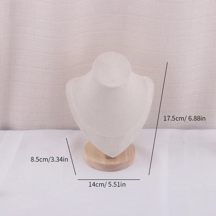Velvet Necklace Display Bust — Pendant & Jewellery Mannequin Stand