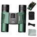 10x25 Compact Folding Binoculars — Lightweight Pocket Travel Binoculars for Adults & Kids