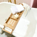 Expandable Luxury Wooden Bathtub Caddy Tray — 60–87cm Adjustable Soap & Tablet Holder
