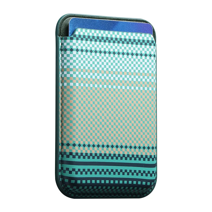 Carbon-fibre Texture MagSafe Wallet Card Holder for iPhone 12–17 (incl. Pro Max)