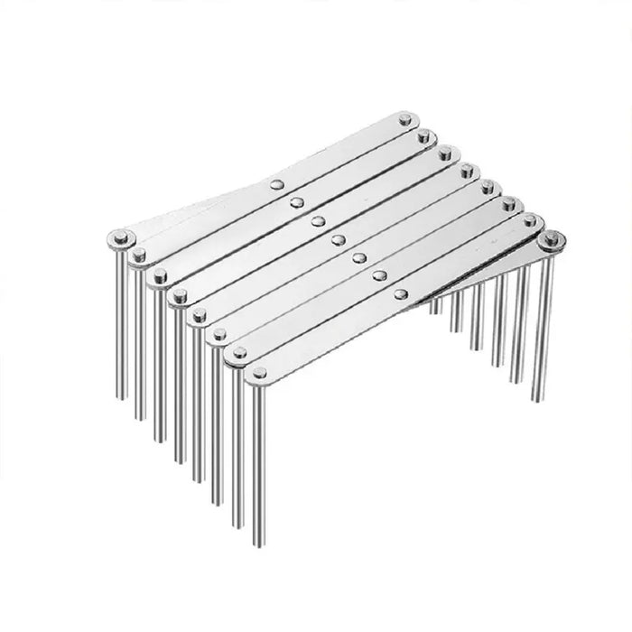 Retractable Stainless Steel Pot Lid & Plate Rack — Foldable Kitchen Organiser