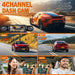 4‑Channel Dash Cam with 170° Front Lens, Night Vision & 24/7 Parking Monitor