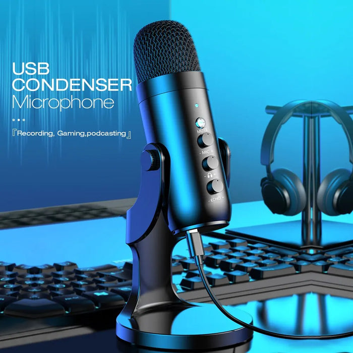 USB Condenser Microphone for PC, Mac, Gaming, Streaming and Podcasting