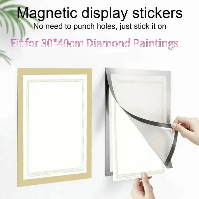 Set of 5 Magnetic Self‑Adhesive Photo Frames – A4/A5/A6, PVC with Plexiglass