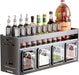 Wall-Mounted Spice Rack – Over-Stove Seasoning Jar Organiser (3 / 4 / 5 Grid)