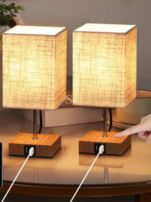 LED stolní lampa od Bedside Lamps - dotyková stmívatelná stolní lampa s USB a portem Type C, rychlé nabíjení, ochrana očí - ideální čtecí světlo pro studenty a dlouhodobé čtenáře