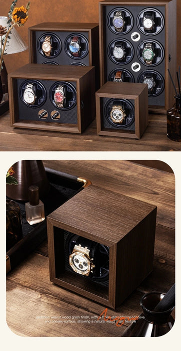 Single Automatic Watch Winder — Compact Rotating Desktop Winder