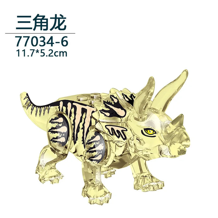 Tyrannosaurus Rex Building Block Figure — Jurassic Dinosaur Brick Toy (LEGO-compatible, 1pc)