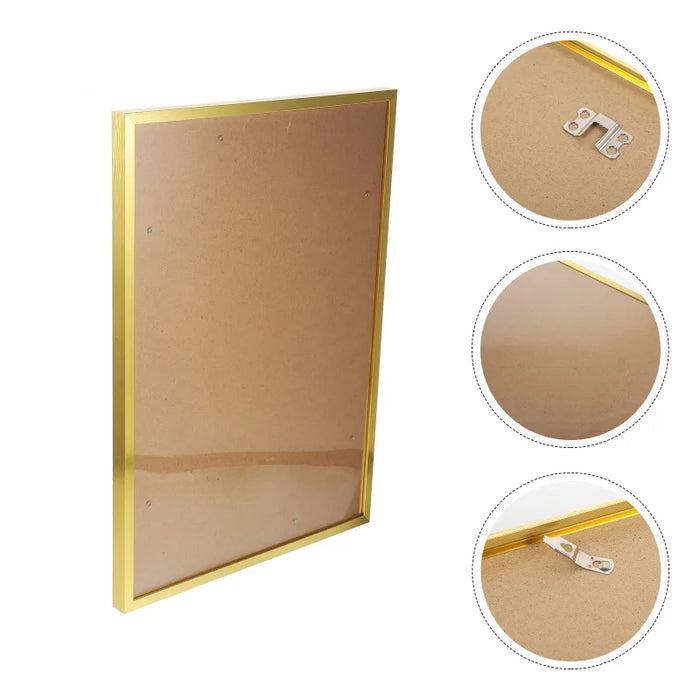 A3 Aluminium Photo Frame (30 x 42 cm) — Gold or Black, Wall or Desktop