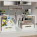 2-Tier Sliding Under-Sink Organiser – Rustproof Metal Storage for Kitchen & Bathroom Cabinets