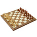 3‑in‑1 Foldable Wooden Travel Board — Chess, Checkers & Backgammon